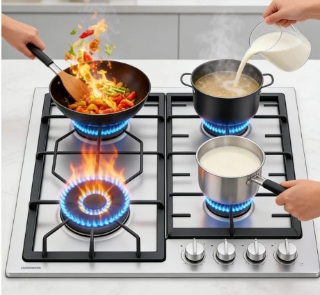 Powerful Four Burner Gas Cooker Powerful Four Burner Gas Cooker