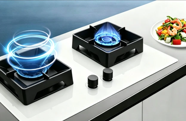 White Gas Hob Kitchen Look White Gas Hob Kitchen Look